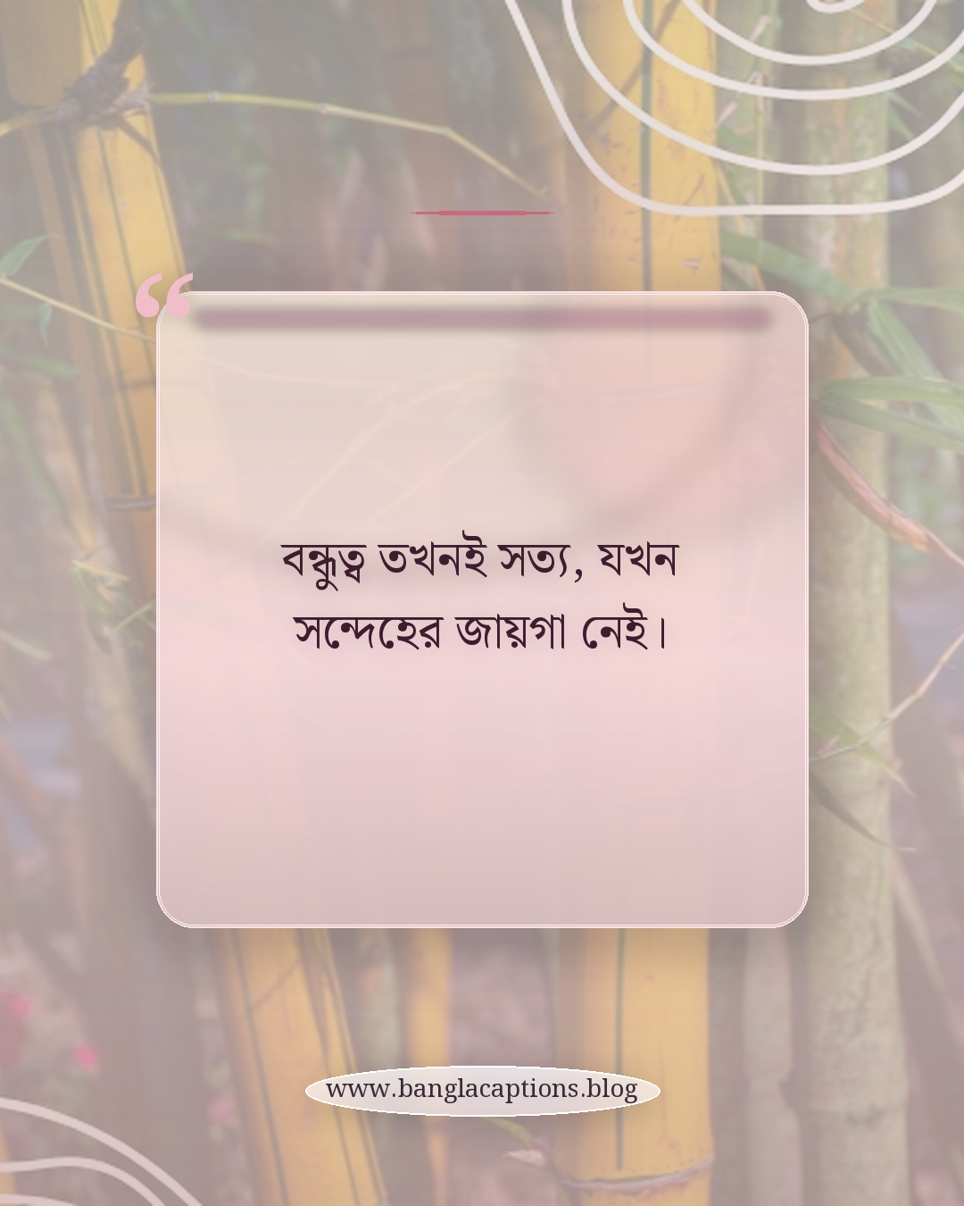 বন্ধুত্ব তখনই সত্য, যখন সন্দেহের জায়গা নেই। - বন্ধুত্বের বিশ্বাসের উক্তি