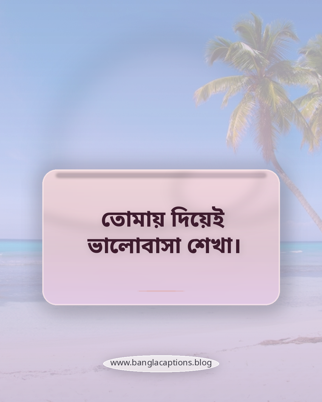 তোমায় দিয়েই ভালোবাসা শেখা। - ছোট প্রথম প্রেমের স্ট্যাটাস