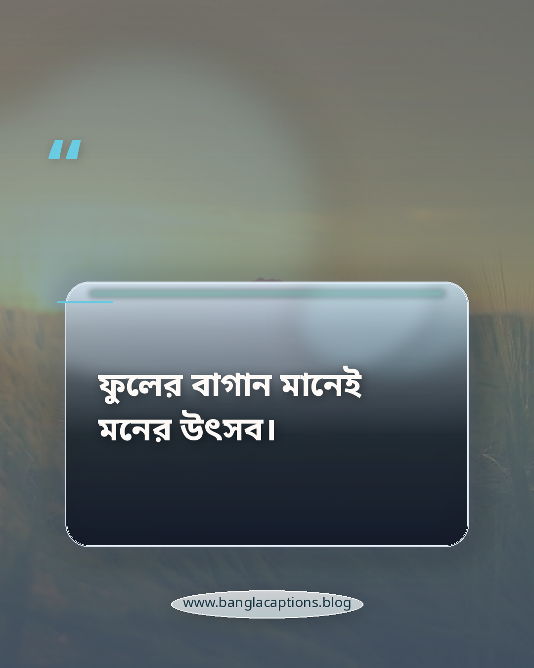 ফুলের বাগান মানেই মনের উৎসব। - ফুলের বাগান নিয়ে ছোট স্ট্যাটাস