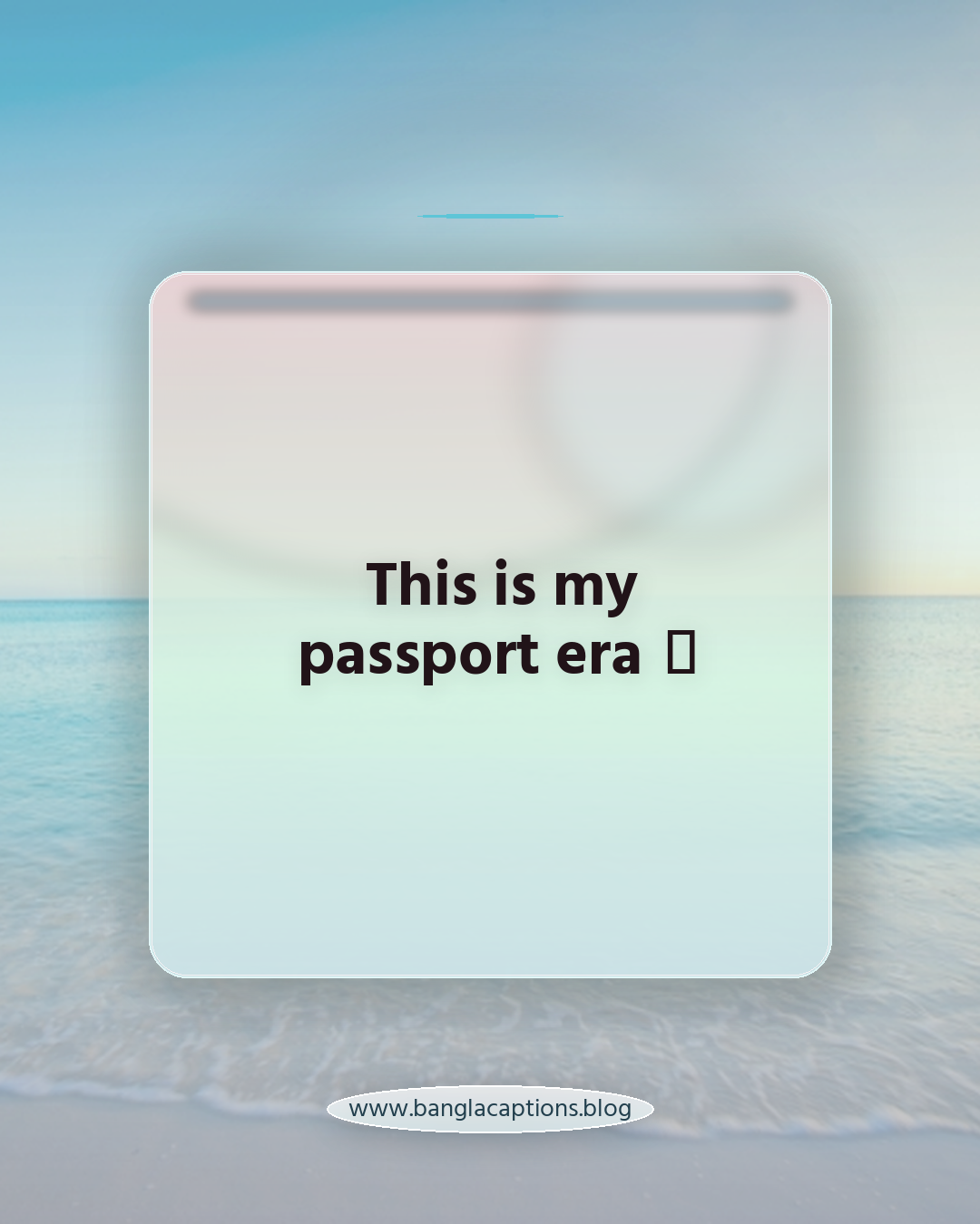 This is my passport era 🌏 - ইনস্টাগ্রাম পাসপোর্ট সাইজ ছবি ক্যাপশন