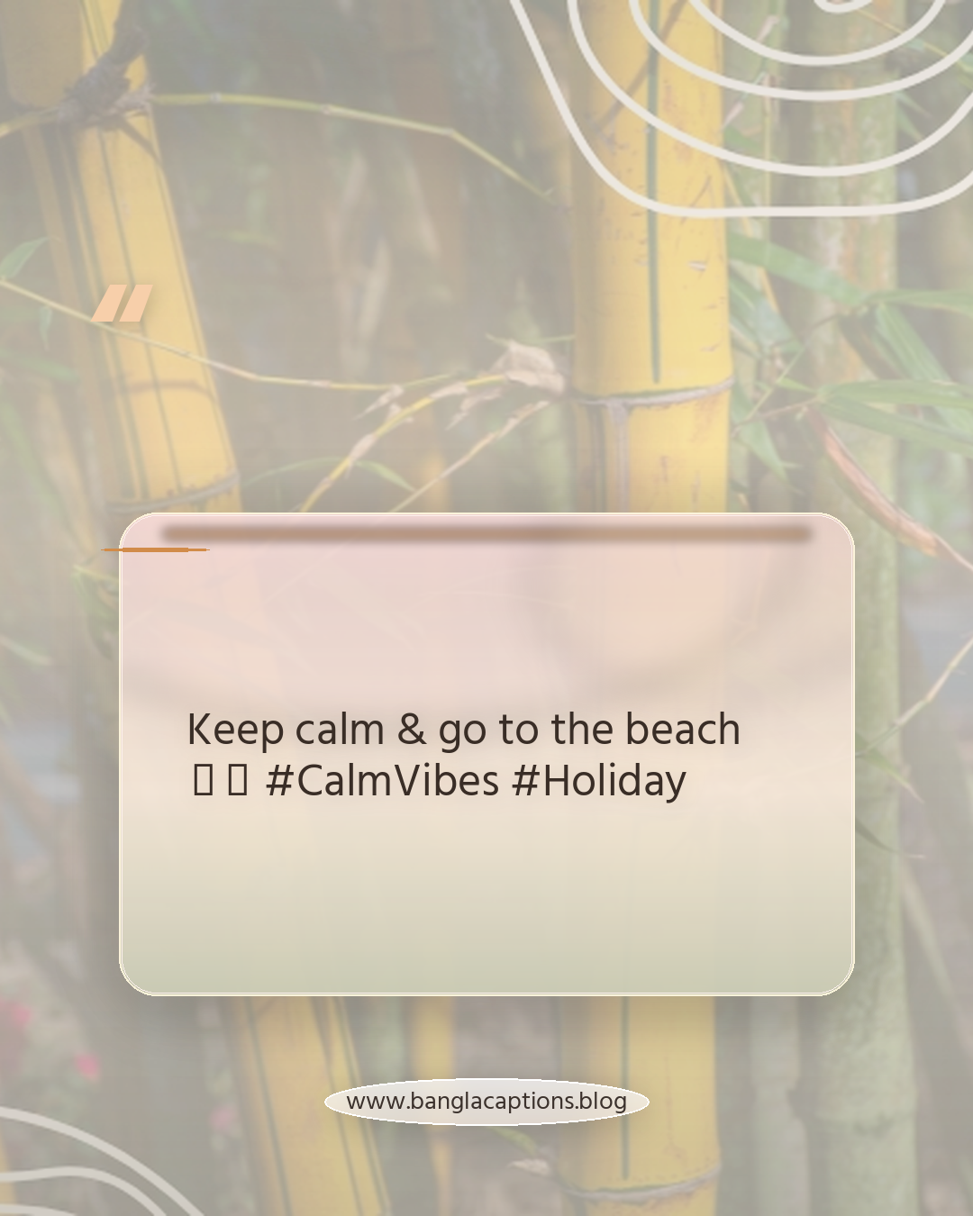 Keep calm & go to the beach 🌊😌 #CalmVibes #Holiday - ইনস্টাগ্রামের জন্য ট্রেন্ডি সমুদ্রের ক্যাপশন