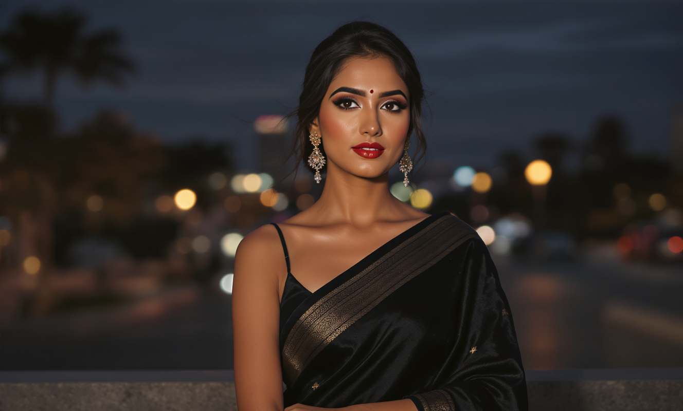 কালো শাড়ির ক্যাপশন ২০২৬: রোমান্টিক, স্টাইলিশ, অ্যাটিটিউড ও - featured image