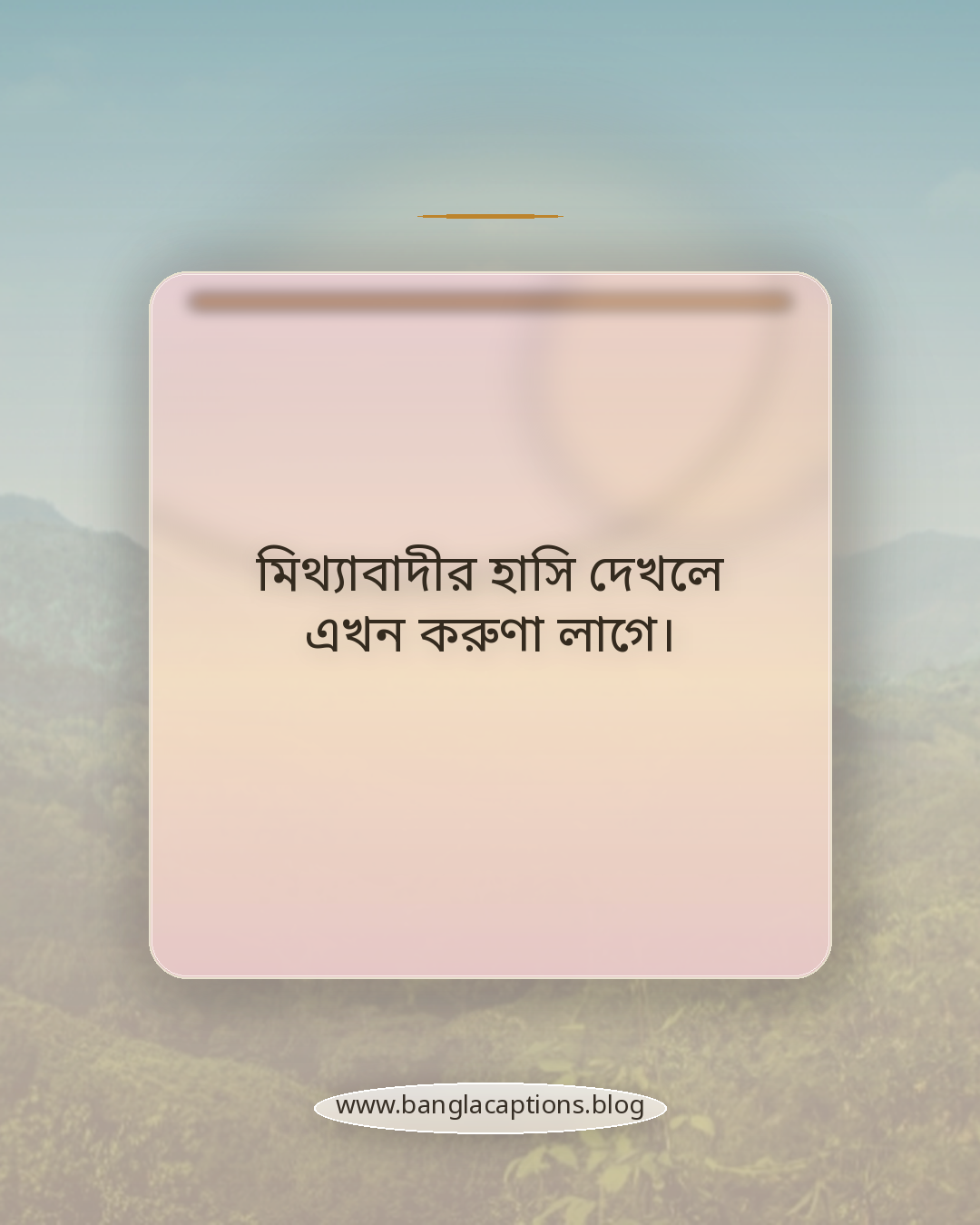 মিথ্যাবাদীর হাসি দেখলে এখন করুণা লাগে। - মিথ্যাবাদীর বিরুদ্ধে কড়া ও তীক্ষ্ণ ক্যাপশন