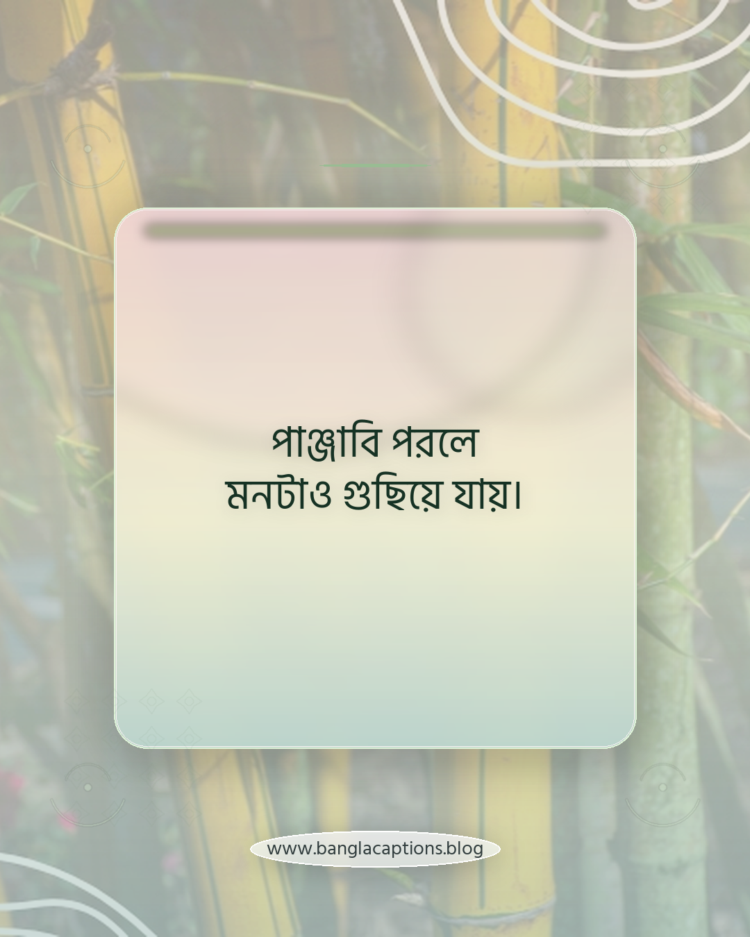 পাঞ্জাবি পরলে মনটাও গুছিয়ে যায়। - সাদামাটা কিন্তু আভিজাত্যপূর্ণ পাঞ্জাবি উক্তি