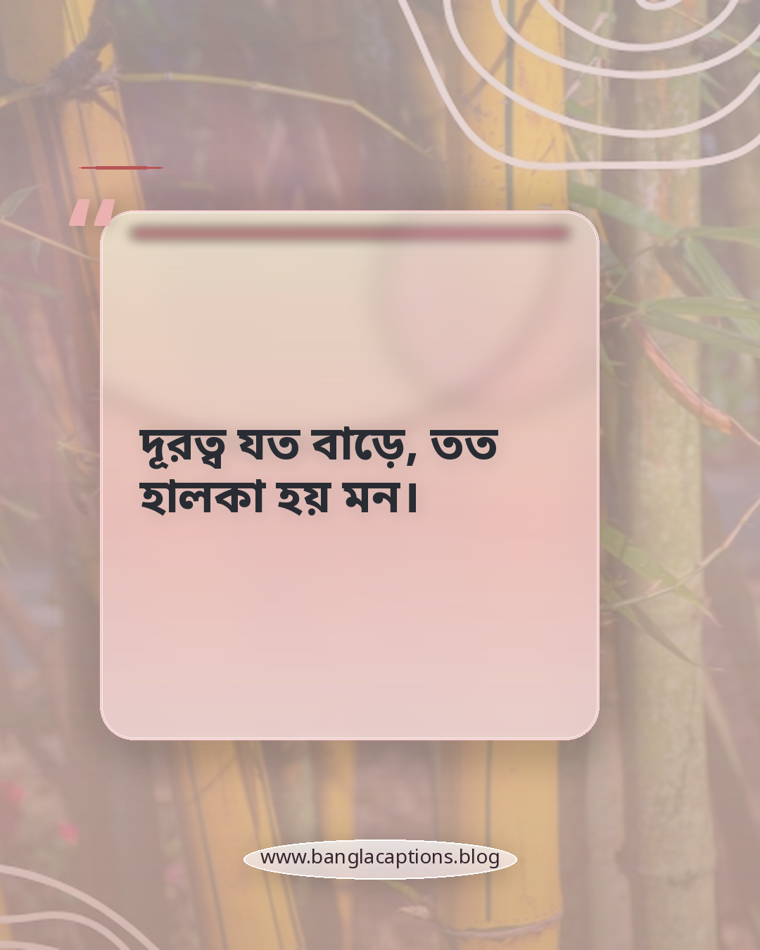 দূরত্ব যত বাড়ে, তত হালকা হয় মন। - লং ড্রাইভের সেরা ক্যাপশন